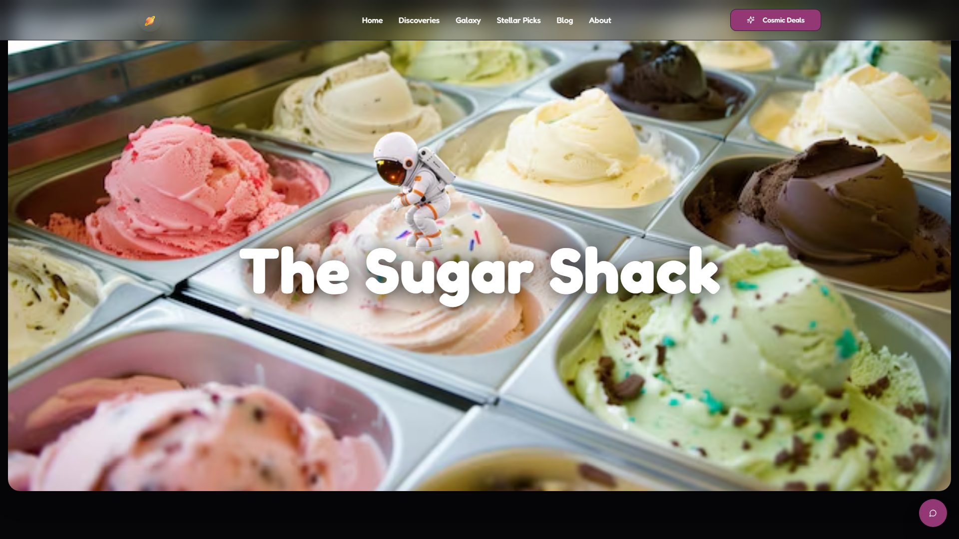 The Sugar Shack website — runs itself