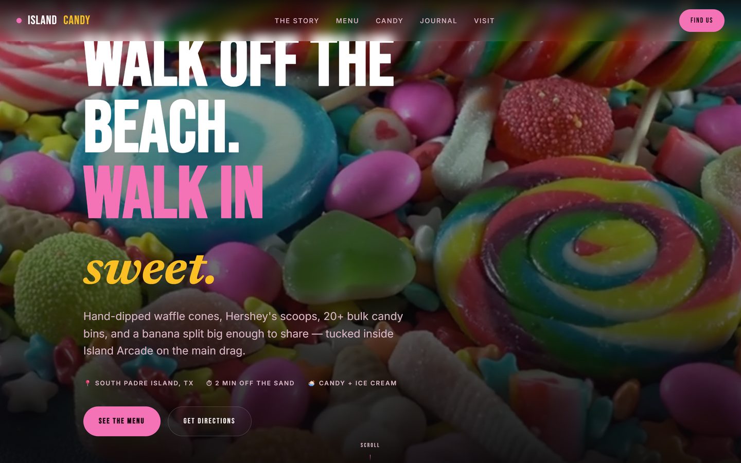 Island Candy website
