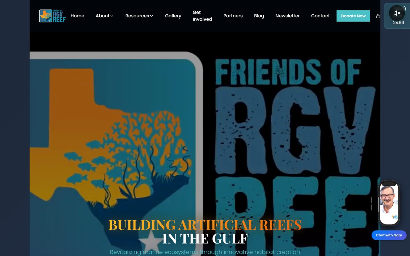 RGV Reef website